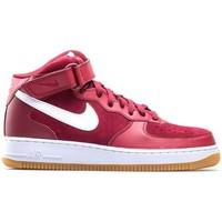 nike air force 1 mid 07 mens shoes high top trainers in red
