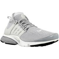 nike air presto flyknit mens shoes high top trainers in silver
