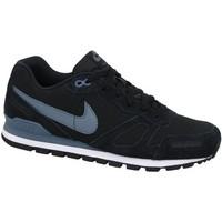 nike air waffle trainer leather mens shoes trainers in black