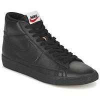 nike blazer mid mens shoes high top trainers in black