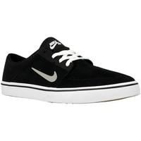 nike sb portmore mens skate shoes trainers in black