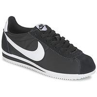 nike classic cortez nylon mens shoes trainers in black
