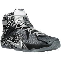 nike lebron xii bhm mens basketball trainers shoes in silver