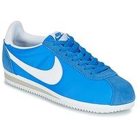 nike classic cortez nylon mens shoes trainers in blue