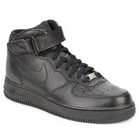 Nike AIR FORCE 1 MID \'07 LE men\'s Shoes (High-top Trainers) in black