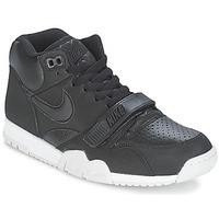 nike air trainer 1 mid mens shoes high top trainers in black