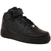 Nike AIR FORCE 1 MID 07 BLACK men\'s Shoes (High-top Trainers) in multicolour