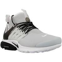 nike air presto mid util mens shoes high top trainers in grey