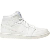 Nike Air Jordan 1 Mid men\'s Shoes (High-top Trainers) in White