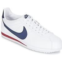 Nike CLASSIC CORTEZ LEATHER men\'s Shoes (Trainers) in white
