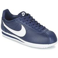 Nike CLASSIC CORTEZ LEATHER men\'s Shoes (Trainers) in blue