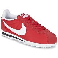 nike classic cortez nylon mens shoes trainers in red