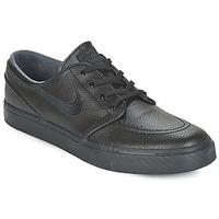 nike sb air zoom stefan janoski leather mens shoes trainers in black