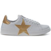 Nira Rubens Sneaker Daiquiri in white leather and gold star women\'s Shoes (Trainers) in white