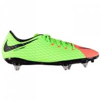 Nike Hypervenom III 3 Phelon SG Mens Football Boots (Green-Orange)