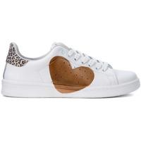 Nira Rubens Sneaker modello Daiquiri in pelle bianca, rame e leopardata women\'s Trainers in white