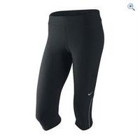 nike filament womens running capris size m colour black silver