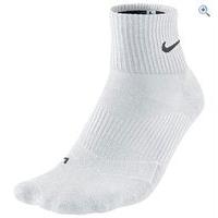Nike Dri-Fit Cushion Quarter Running Sock (1 pair) - Size: XL - Colour: White