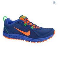 nike wild trail mens running shoes size 11 colour blue oran green