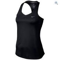 nike miler womens running tank size l colour black