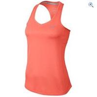 nike miler womens running tank size xl colour mango