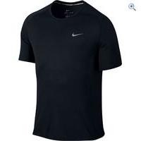 nike mens dri fit miler tee size l colour blk blk silv