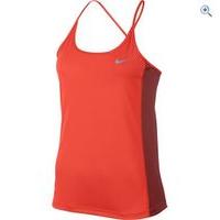 nike dry miler womens running tank size s colour orange