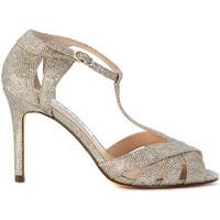 Nina New York silve rlaminated fabric and glitter sandal women\'s Court Shoes in Silver
