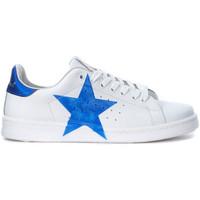Nira Rubens Sneaker Daiquiri white leather and blue royal star women\'s Trainers in white