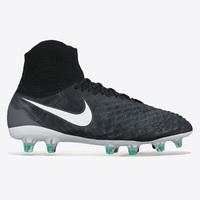 Nike Magista Obra II Firm Ground Football Boots - Black/White/Dark Gre, Black/White/Grey