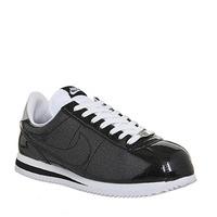 Nike Cortez Basic BLACK BLACK WHITE METALLIC SILVER QS