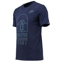 Nike DNA Athletics West T-Shirt - Obsidian/Obsidian/Mtlc Dark Grey, Grey