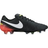 Nike Tiempo Legend VI Firm Ground Football Boots - Black/White/Hyper O, Black