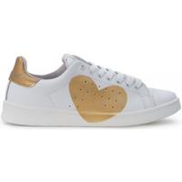 Nira Rubens Daiquiri Sneaker in gold and white leather women\'s Shoes (Trainers) in white