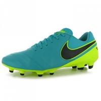 nike tiempo genio fg mens football boots jade black