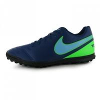 Nike Tiempo Rio Mens Astro Turf Trainers (Blue-Green)