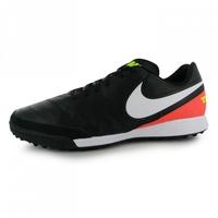 nike tiempo genio mens astro turf trainers black orange