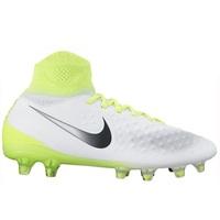 Nike Magista Obra II Firm Ground Football Boots - White/Black/Volt/Pur, Black