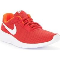 nike tanjun gs womens shoes trainers in red