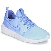 nike roshe two br w womens shoes trainers in blue