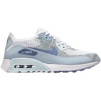 Nike Wmns Air Max 90 Ultra 20 Flyknit Glacier Blue women\'s Shoes (Trainers) in White