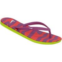 Nike Wmns Solarsoft Thong II Print women\'s Flip flops / Sandals (Shoes) in red