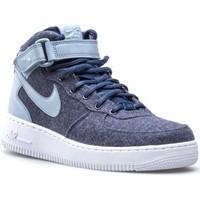 Nike W Air Force 1 07 Mid Lthr Prm women\'s Shoes (High-top Trainers) in Blue