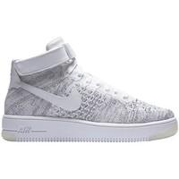 nike w af1 flyknit womens shoes high top trainers in white