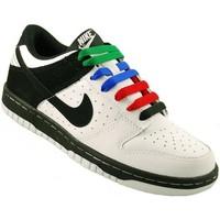 nike dunk low gs womens shoes trainers in white