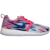 nike roshe one flight weight womens shoes trainers in blue