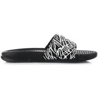 Nike Wmns Benassi Jdi Print women\'s Mules / Casual Shoes in black