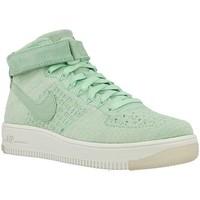 Nike W AF1 Flyknit women\'s Shoes (High-top Trainers) in Green