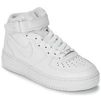 Nike AIR FORCE 1 MID 07 women\'s Shoes (High-top Trainers) in white