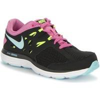 nike dual fusion lite gs womens shoes trainers in black